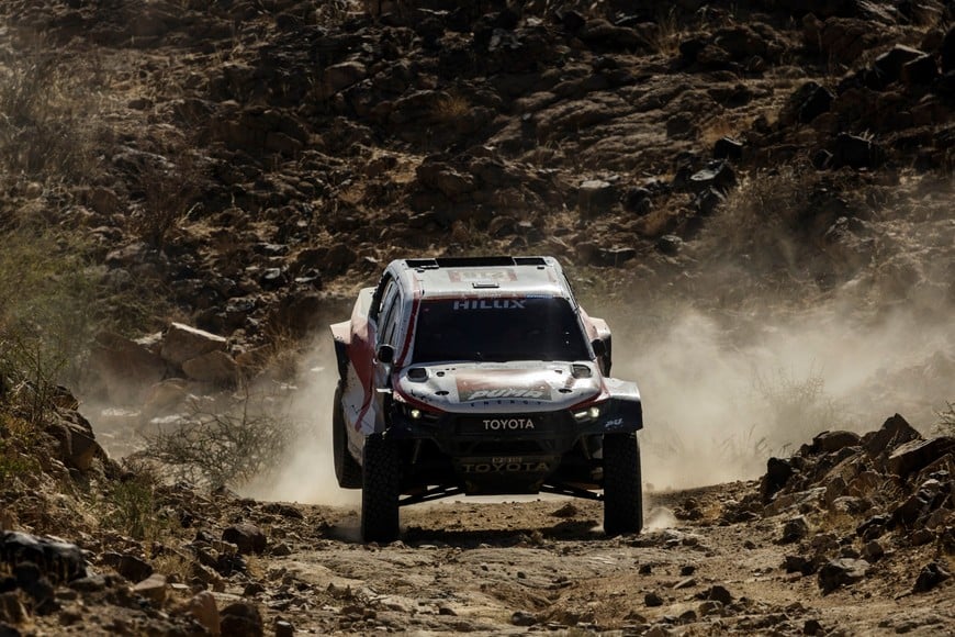 Rallying - Dakar Rally - Stage 1 - Bisha to Bisha - Saudi Arabia - January 4, 2025
Overdrive Racing's Juan Cruz Yacopini and Daniel Oliveras in action during stage 1 REUTERS/Maxim Shemetov