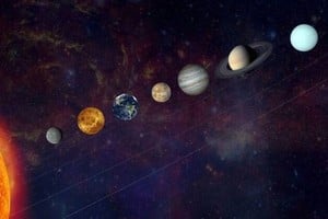 Esta rara alineación de planetas ocurre cada varios años e incluso décadas.