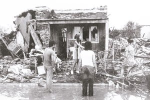 El tornado de San Justo causó 63 muertes y más de 200 heridos.