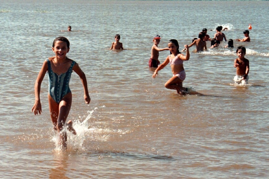 El registro gráfico es de 1997. Era una playa modelo para la ciudad y la región.