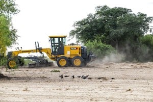 Las máquinas se encuentran trabajando en el sector.