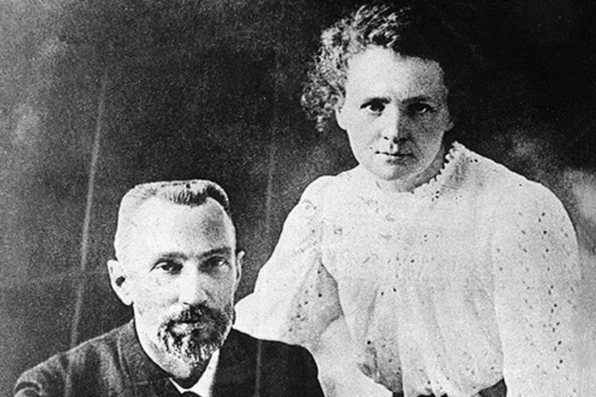 Los esposos Pierre y Marie Curie.