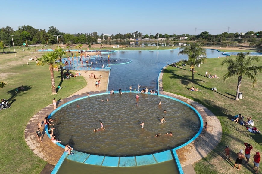 El Parque del Sur y su espacio para el refresco. Foto: Fernando Nicola