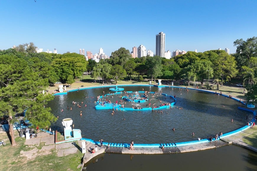 Otro de los lugares elegidos por los santafesinos, el Parque Garay. Foto: Fernando Nicola