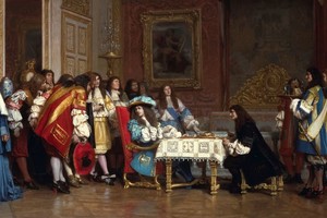 “Louis XIV y Molière”, pintura de Jean-Léon Gérôme. Foto: Converse Memorial Library