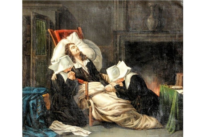 "La muerte de Molière" de Pierre-Antoine-Augustin Vafflard (1806). Foto: Archivo