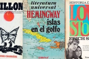 Tres de los libros que eran elegidos por los santafesinos a principios de los ‘70 según consta en el archivo de El Litoral. Foto: Emecé / Archivo