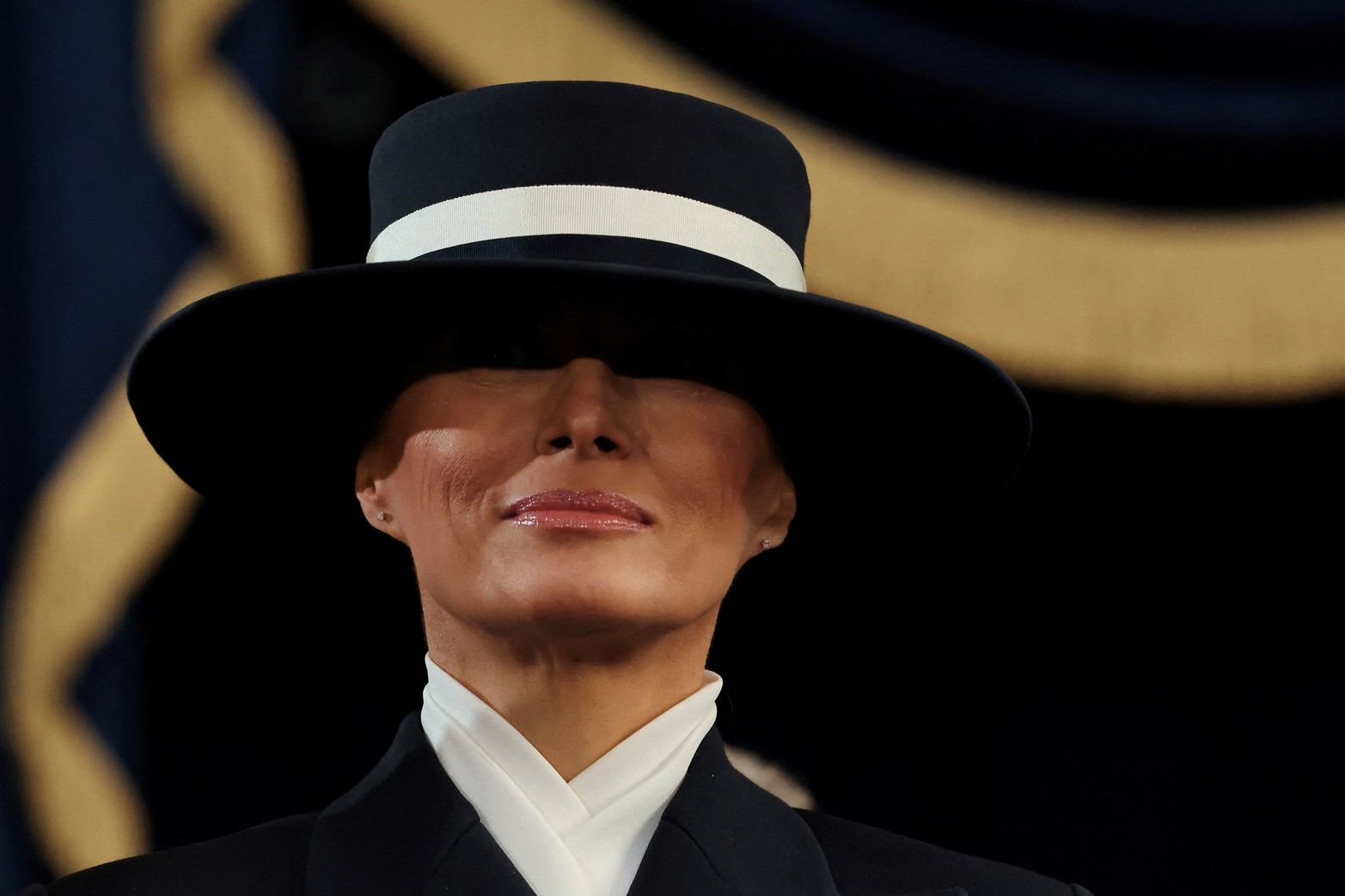 El look de Melania Trump, la flamante primera dama.