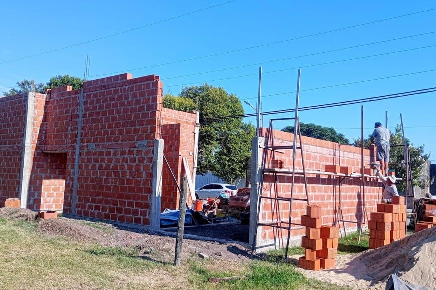 Continúan los trabajos en la primera etapa del Centro de Salud.