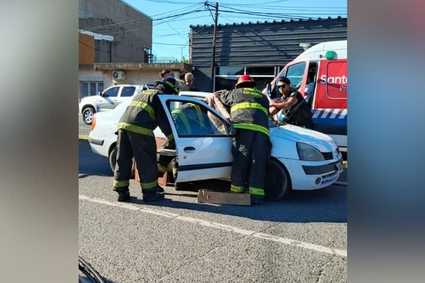 Accidente en Perón e Iturraspe