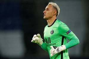 Soccer Football - Champions League - Semi Final First Leg - Paris St Germain v Manchester City - Parc des Princes, Paris, France - April 28, 2021 Paris St Germain's Keylor Navas REUTERS/Benoit Tessier