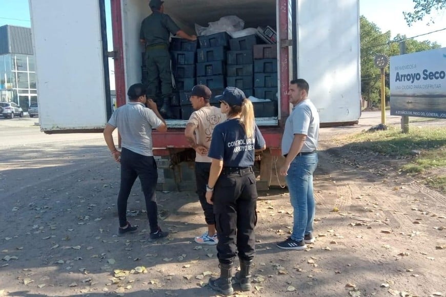 El Ministerio de Ambiente  decomisó en Arroyo Seco 2.942 sábalos durante un operativo de control y fiscalización