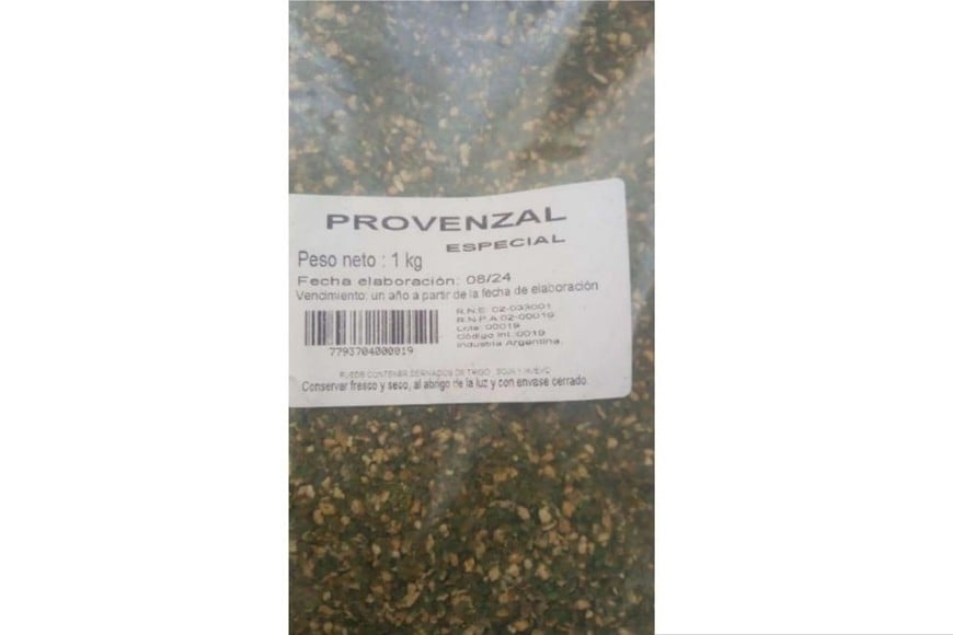 Provenzal Especial, RNE: 02-033001, RNPA: 02-00019