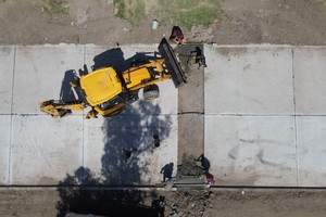 Se trata de la pavimentación de las calles de la ciudad que incluyen 2.800 m²