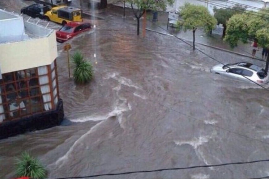 Santa Rosa de Calamuchita sufrió el sábado un intenso temporal