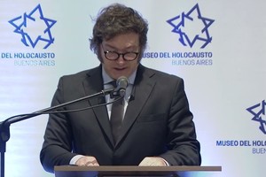 Javier Milei en el acto del año 2024. Crédito: Gobierno de la Nación