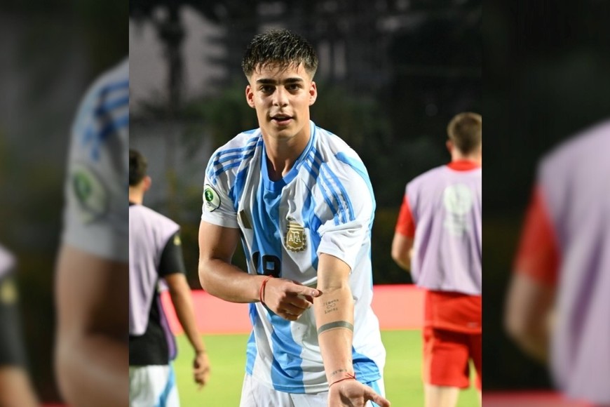 Argentina le ganó a Bolivia sobre el final y quedó cerca del hexagonal del Sudamericano Sub-20. Foto: AFA