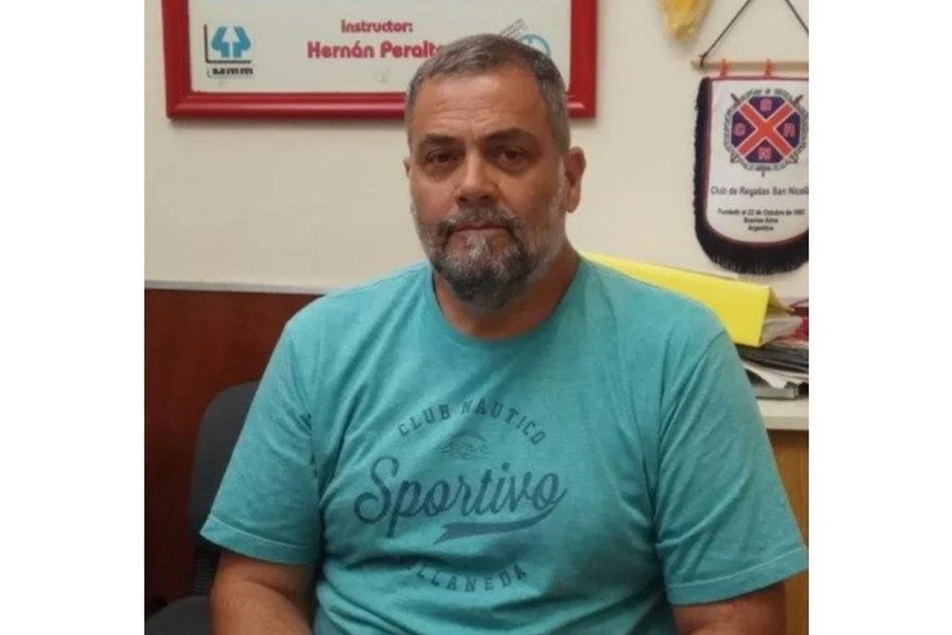 Pablo Creolani, el presidente del Club Náutico Sportivo Avellaneda.