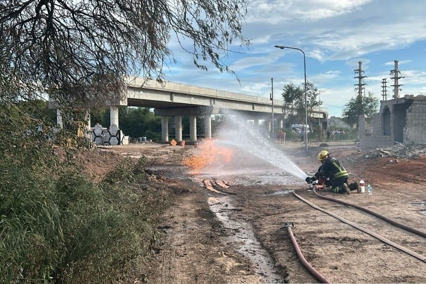 Bomberos Voluntarios de Villa María intervinieron de urgencia