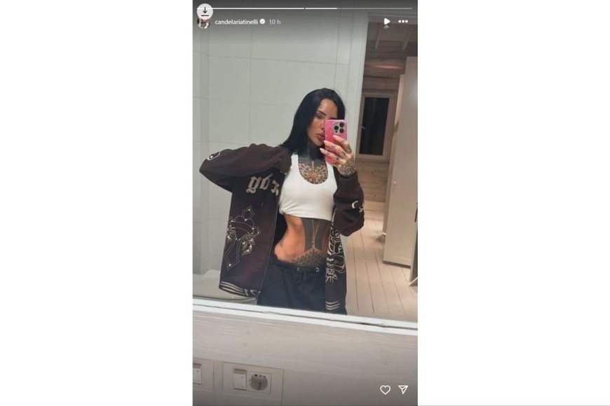 La selfie que subió Cande Tinelli l