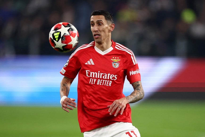 Soccer Football - Champions League - Juventus v Benfica - Allianz Stadium, Turin, Italy - January 29, 2025
Benfica's Angel Di Maria in action REUTERS/Guglielmo Mangiapane