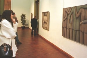 Muestra de obras de Ernesto Bertani realizada en el Museo Rosa Galisteo de Santa Fe en 1997.  Foto: Archivo El Litoral