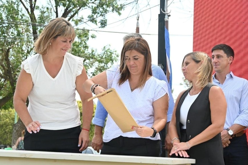 Obras en marcha con inversión provincial.