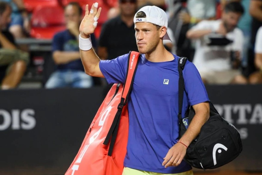 Fue debut y despedida para Diego Schwartzman.