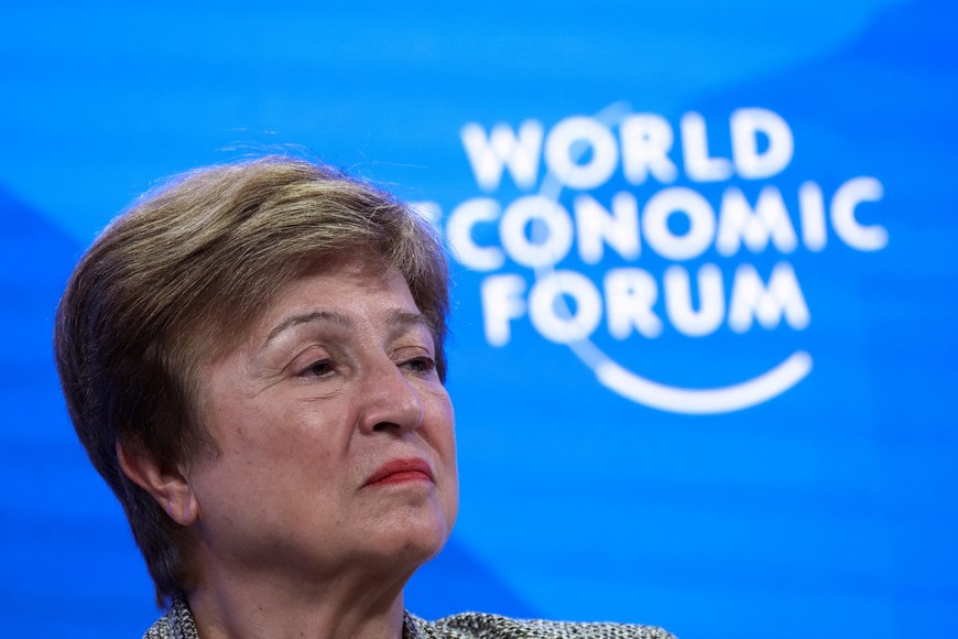 Kristalina Georgieva, Managing Director of the International Monetary Fund (IMF), attends the 55th annual World Economic Forum (WEF) meeting in Davos, Switzerland, January 22, 2025. REUTERS/Yves Herman