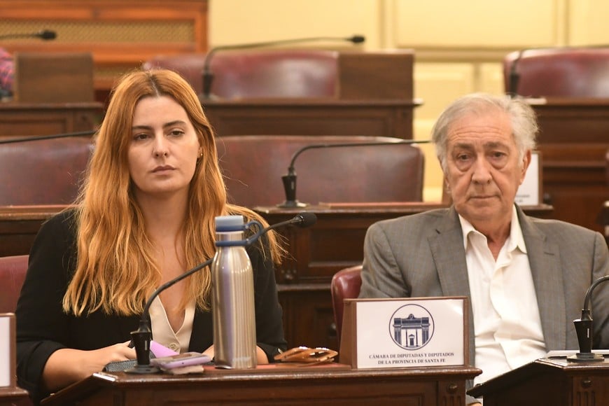 La diputada socialista Lionella Cattalini y el senador Raúl Gramajo, integrantes de la estratégica Comisión de Acuerdos.