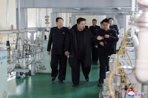 North Korean leader Kim Jong Un visits the country's nuclear material production base and nuclear weapons institute, at an undisclosed location in North Korea, in this photo released by North Korea's official Korean Central News Agency on January 29, 2025.  KCNA via REUTERS    ATTENTION EDITORS - THIS IMAGE WAS PROVIDED BY A THIRD PARTY. REUTERS IS UNABLE TO INDEPENDENTLY VERIFY THIS IMAGE. NO THIRD PARTY SALES. SOUTH KOREA OUT. NO COMMERCIAL OR EDITORIAL SALES IN SOUTH KOREA.