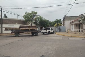 Barrio Alberdi ya está vallado de cara al partido de la Copa Argentina Foto: Tomás Bertero.