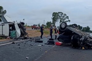 El siniestro ocurrió alrededor de las 16.15 del martes en el kilómetro 182 de la ruta 9