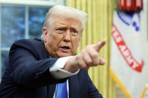 U.S. President Donald Trump speaks in the Oval Office of the White House in Washington, D.C., U.S., February 11, 2025.   REUTERS/Kevin Lamarque