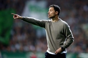 Soccer Football - Bundesliga - Werder Bremen v Bayer Leverkusen - Weserstadion, Bremen, Germany - October 26, 2024
Bayer Leverkusen coach Xabi Alonso reacts REUTERS/Cathrin Mueller DFL REGULATIONS PROHIBIT ANY USE OF PHOTOGRAPHS AS IMAGE SEQUENCES AND/OR QUASI-VIDEO.