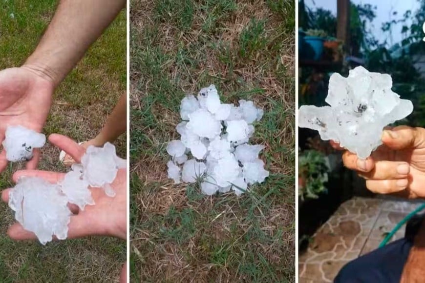 En la región afectada también cayó granizo.