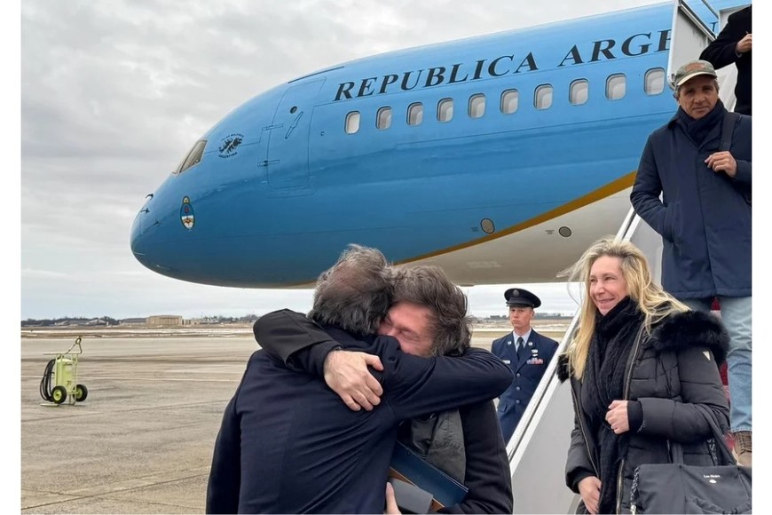 El último viaje de Javier Milei a Estados Unidos fue en enero, para participar de la asunción a la Presidencia de Donald Trump.