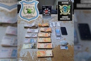 Cayeron con más de un millón de pesos y cocaína en barrio Centenario. Gentileza