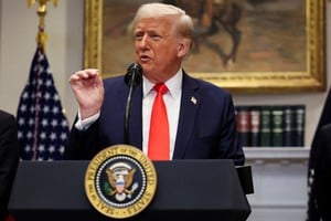 U.S. President Donald Trump makes an announcement about an investment from Taiwan Semiconductor Manufacturing Company (TSMC), in the Roosevelt Room at the White House in Washington, D.C., U.S., March 3, 2025. REUTERS/Leah Millis