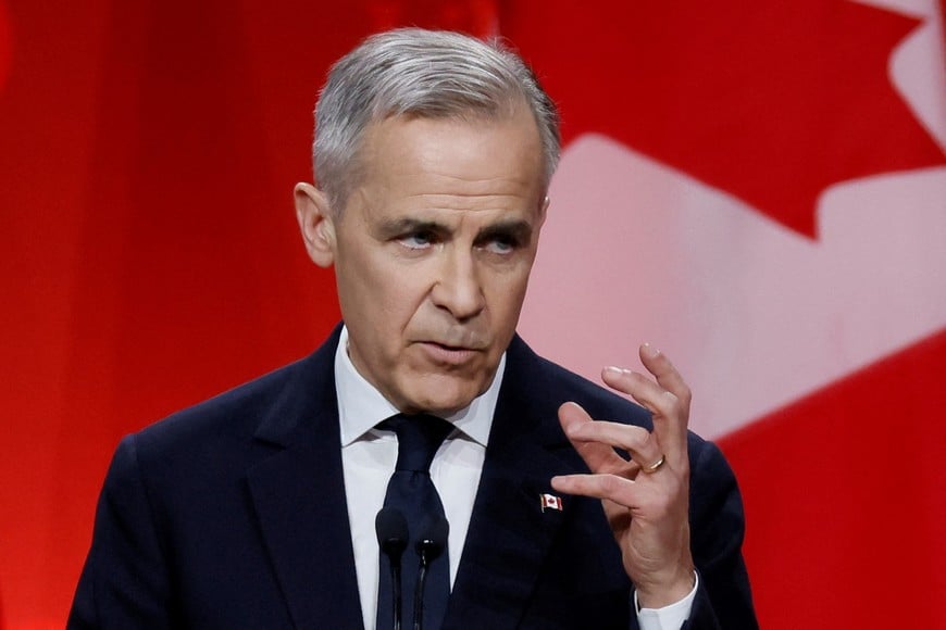 Former Bank of Canada and Bank of England governor Mark Carney speaks after winning the race to become leader of Canada's ruling Liberal Party and will succeed Justin Trudeau as Prime Minister, in Ottawa, Ontario, Canada, March 9, 2025. REUTERS/Blair Gable