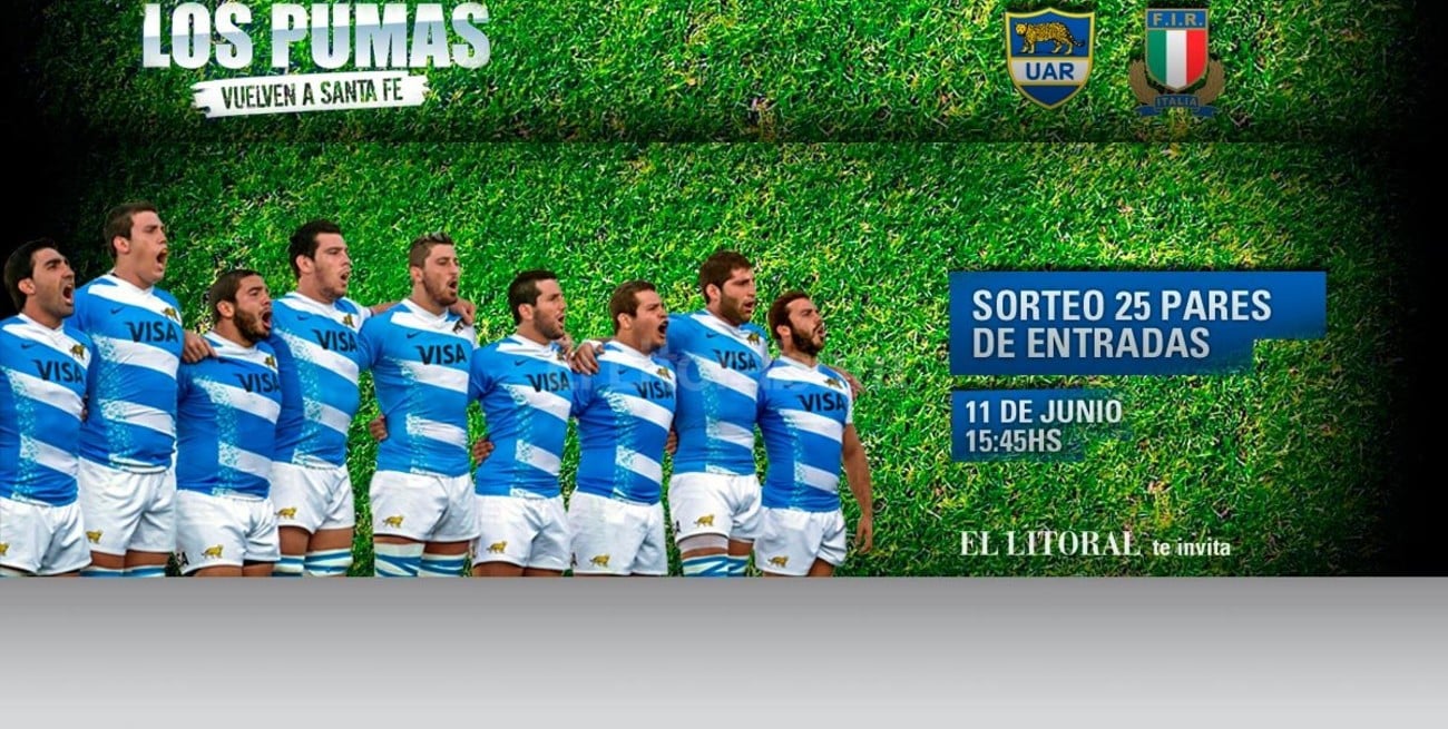 Diario El Litoral te invita a ver  Los Pumas en Santa Fe