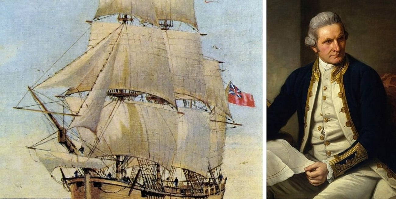 Creen haber encontrado los restos del barco de James Cook 