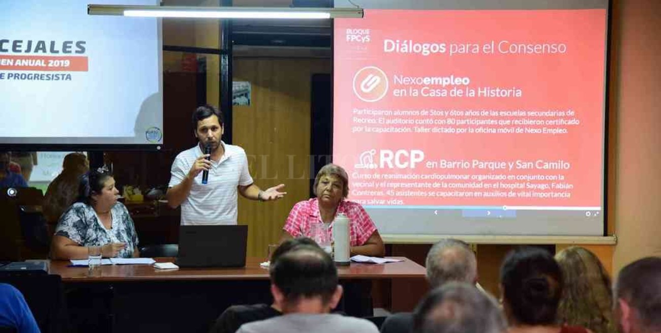 "Rendimos cuentas de nuestro trabajo porque es una obligación con los vecinos"