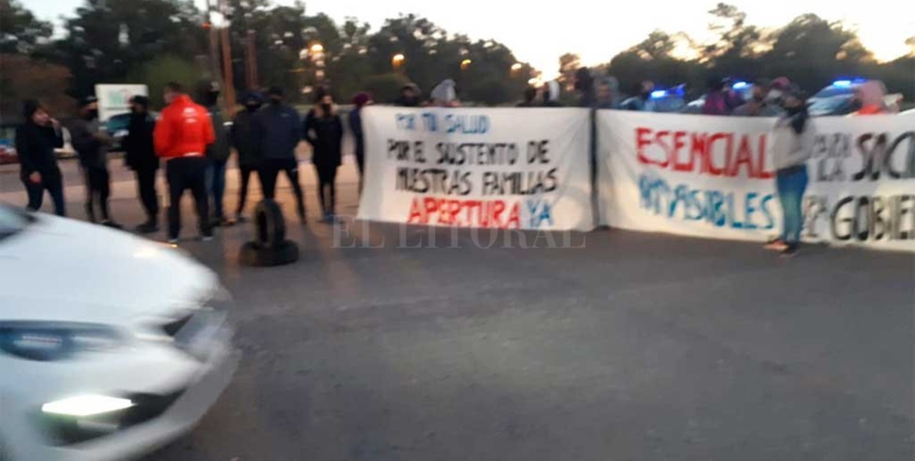 Cortaron durante esta mañana el Puente Carretero