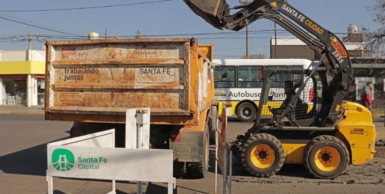 Comenzó el plan municipal de bacheo 2021