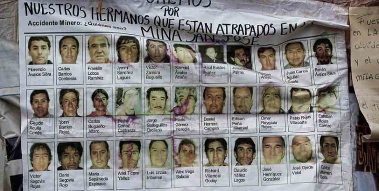 Se cumplen 10 años de la tragedia de los 33 mineros de Chile