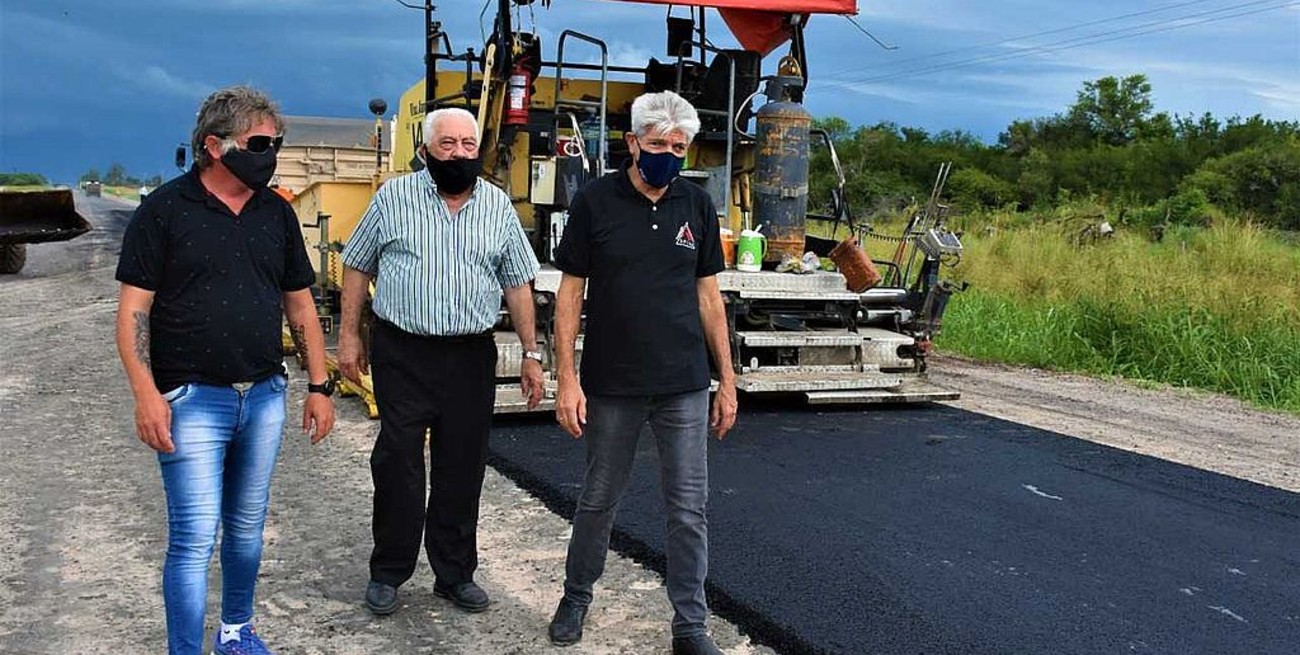 Pavimentación de la Ruta 36S: Baucero y Sosa compartieron su alegría por el fin de la primera etapa