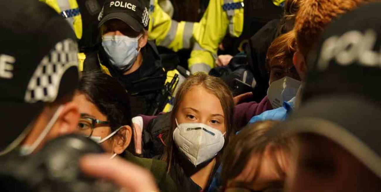 Greta Thunberg encabezó una manifestación en Escocia para exigir más compromisos a la COP26