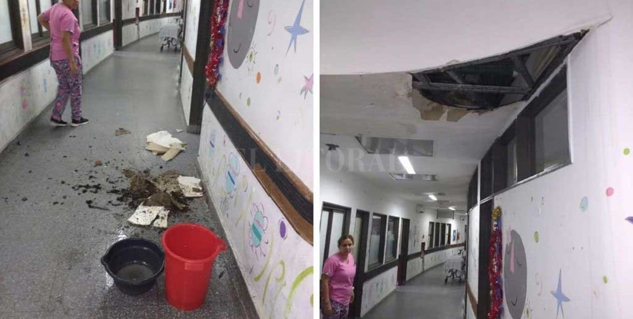 Trabajan en el hospital de niños tras la tormenta en Santa Fe