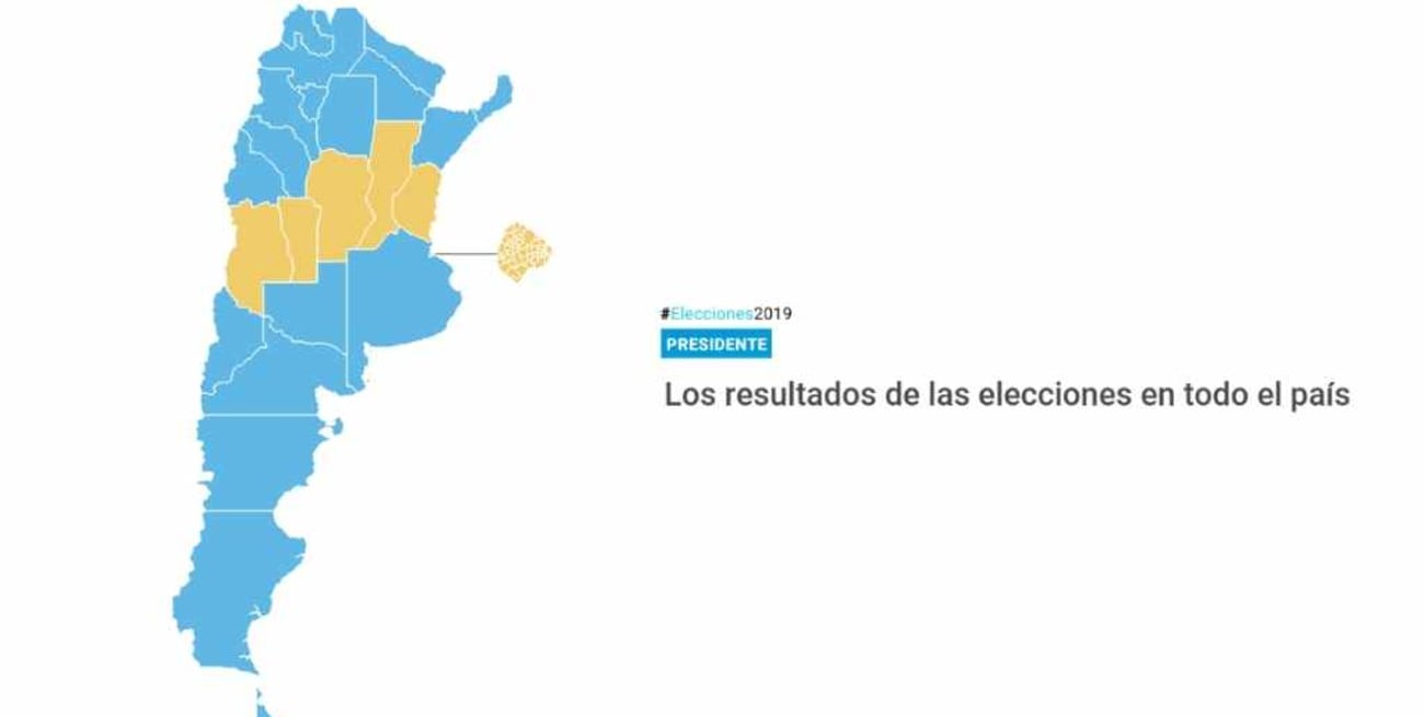 Así quedó el mapa de resultados en todo el país